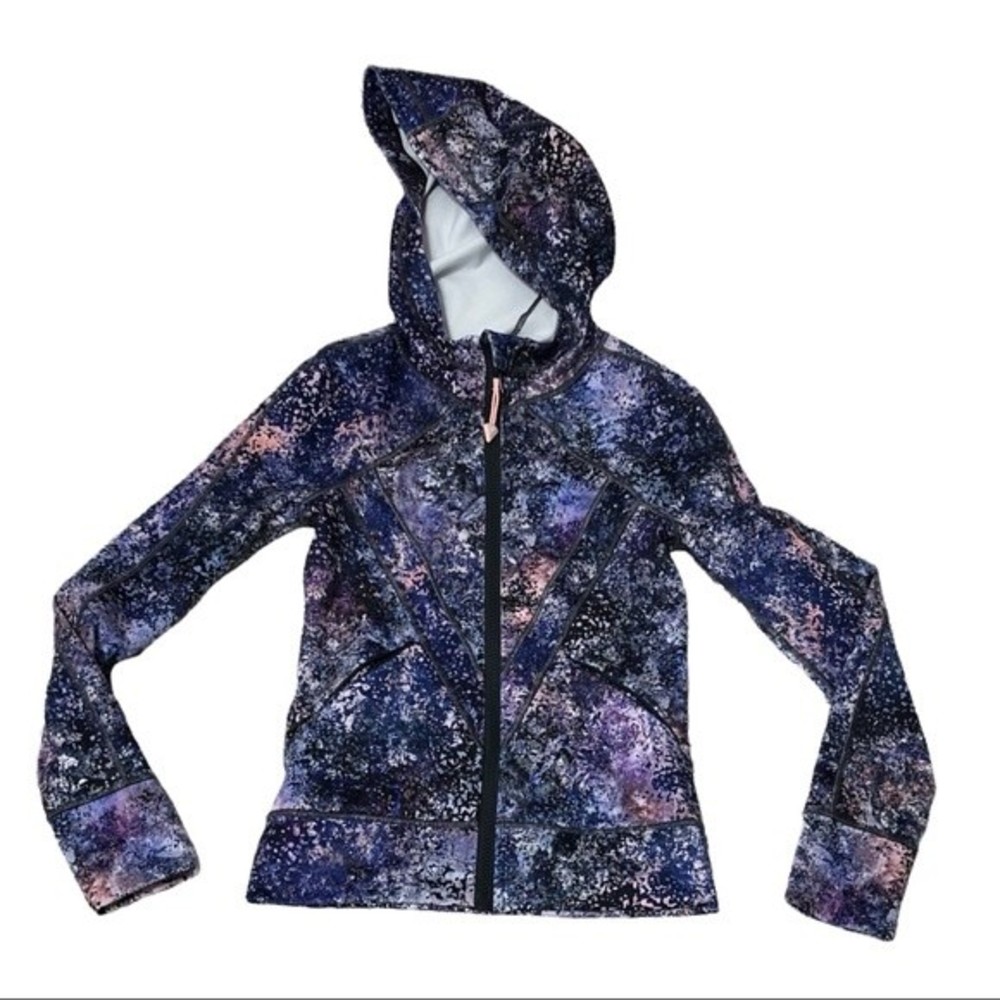 Lululemon Ivivva perfect your practice jacket hooded full zip galaxy splatter 7